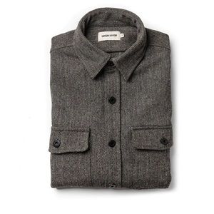 Taylor Stitch Explorer Shirt in Charcoal Herringbone